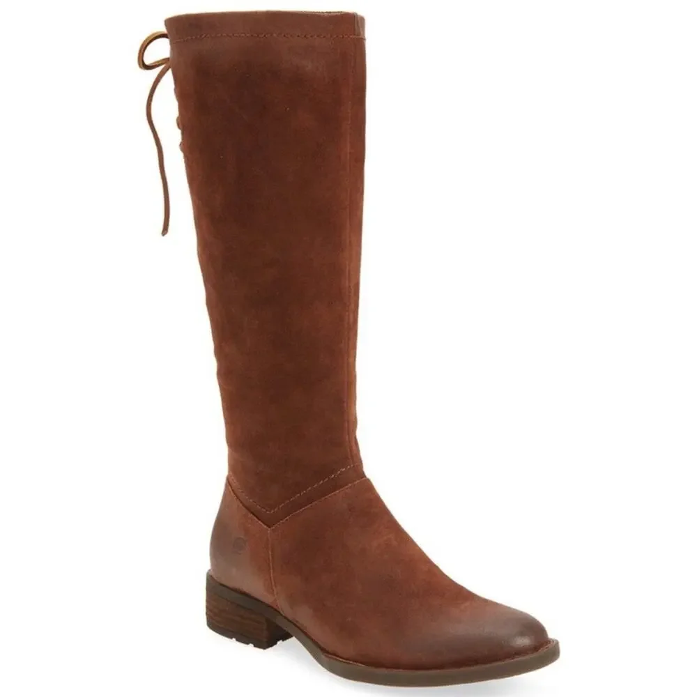 Born Hayden Knee High Boot Size 7.5 Wide Calf New